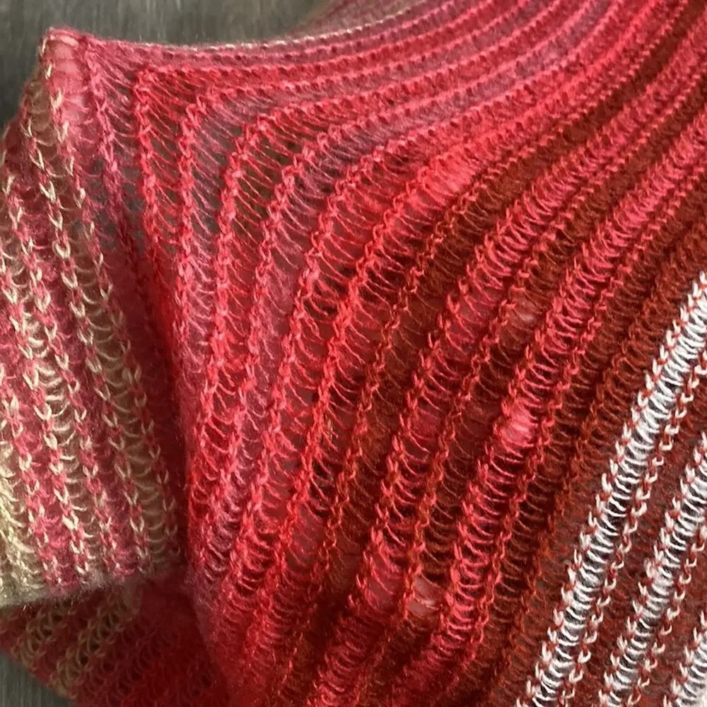Stitch Fix Echo Design Loose Knit Striped Infinity Soft cozy scarf